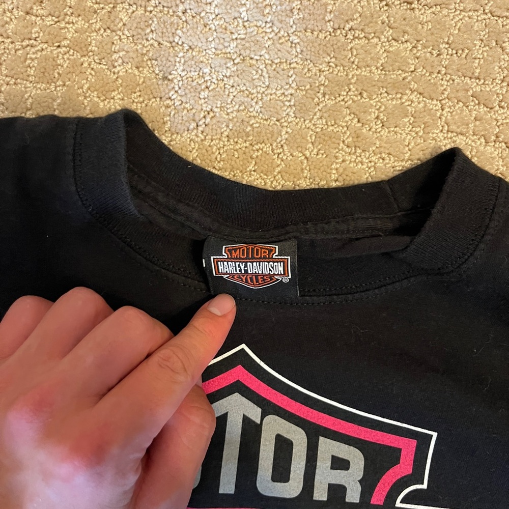 Harley-Davidson Black and Red Logo Tee - Picture 3 of 3